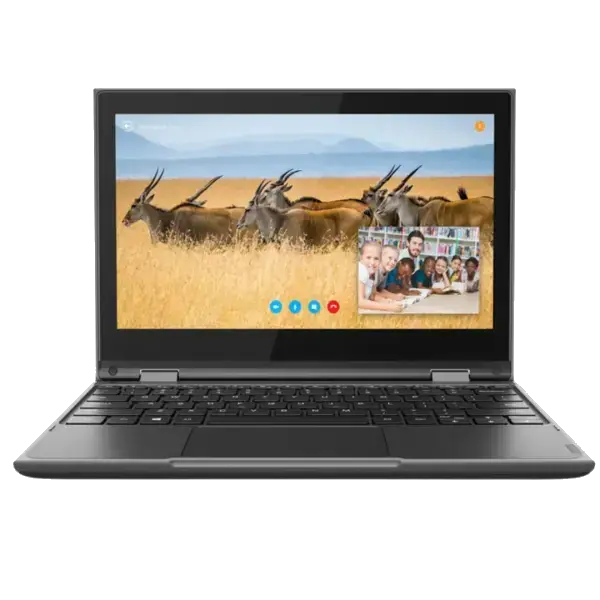 Lenovo 300e G2 Chromebook - Celeron N4020 - 4GB RAM - 32GB - 11.6 inch (29,46 cm) touchscreen - Franstalig toetsenbord - ChromeOS